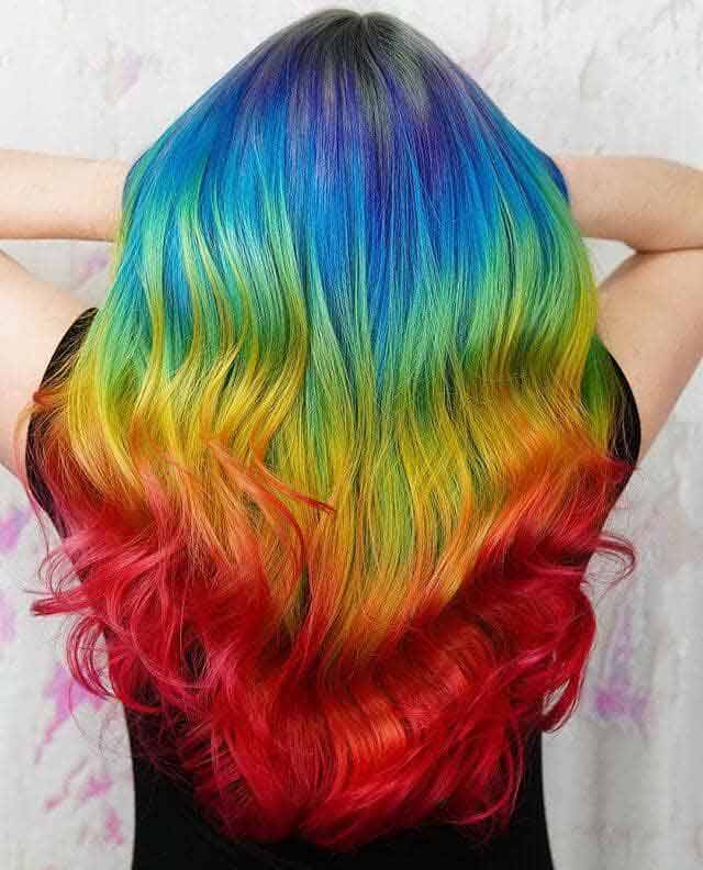 رنگ مو هفت رنگ جذاب