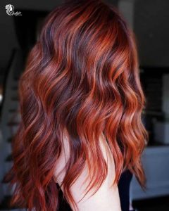 رنگ موی قرمز شعله