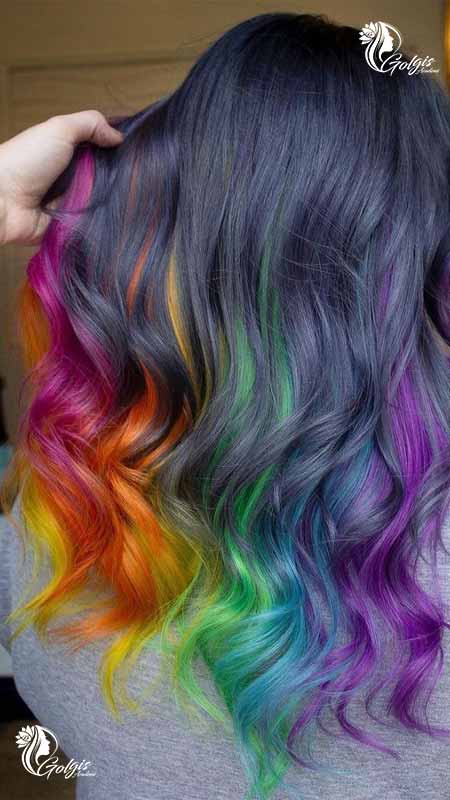 رنگ مو هفت رنگ فانتزی