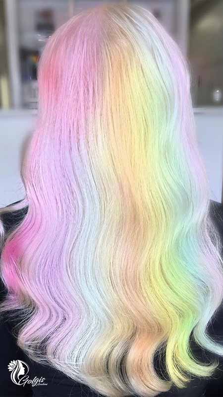 موی هفت رنگ زنانه