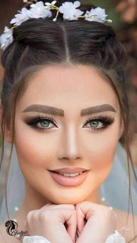 مدل شیک آرایش عروس ایرانی