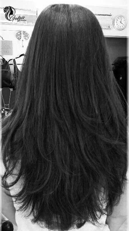 مدل براشینگ موی صاف