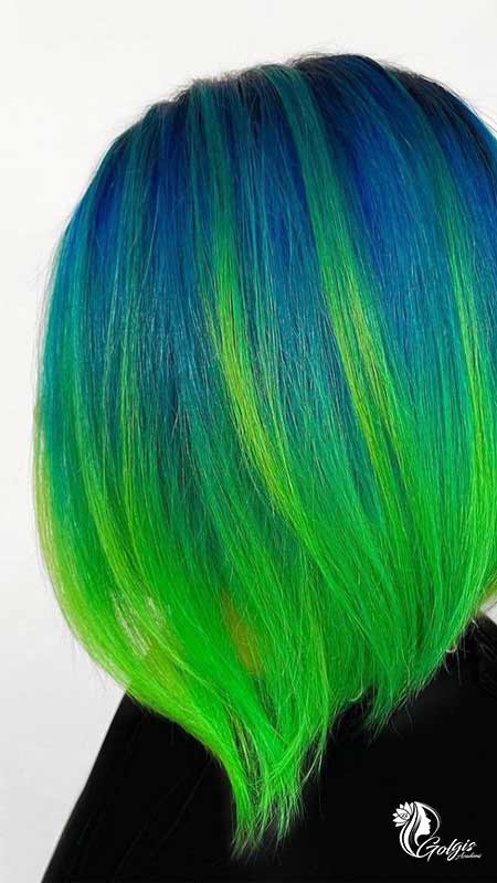 رنگ مو سبز کهکشانی